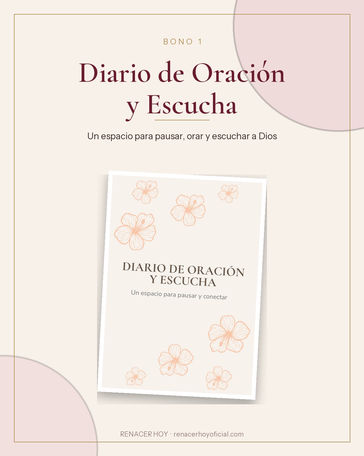 Portada del bono Diario de Oración y Escucha